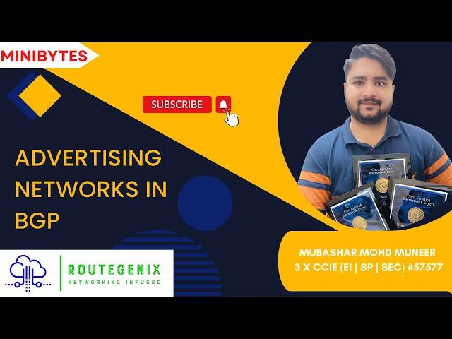 Minibytes by Route Genix | Advertising Networks in BGP