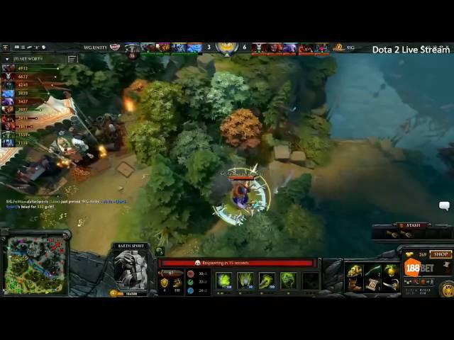 Signature Trust vs Warriors Gaming WG Unity WCA 2016. Dota2 patch 6.87