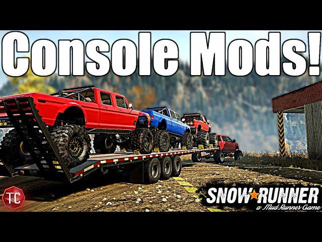 SnowRunner: NEW CONSOLE MODS! (MONSTER TRUCK & TRAIL BRAWLER) PUSHING THE RAM LIMITS!!