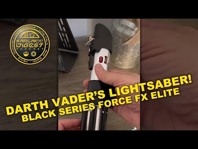 YOU DON'T KNOW THE POWER OF THE DARK SIDE! Darth Vader Black Series Force FX Elite Lightsaber.