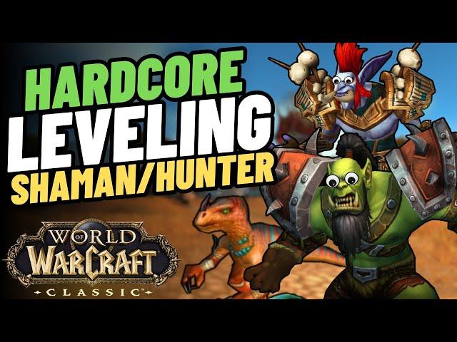 WoW Classic Hardcore Duo Leveling: Shaman & Hunter ( Will We Survive? )