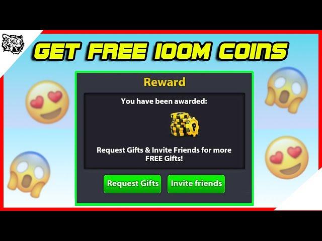 Get Free 100M Coins In 8 Ball | New Trick | Tsp Roar