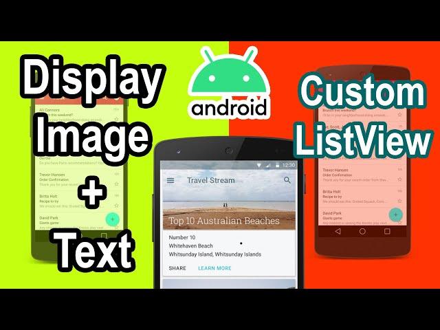 How to Create Custom ListView with Image and Text in Android Studio