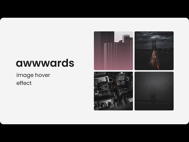 Stunning Image Hover Effects with HTML & CSS | Awwwards-Inspired Tutorial