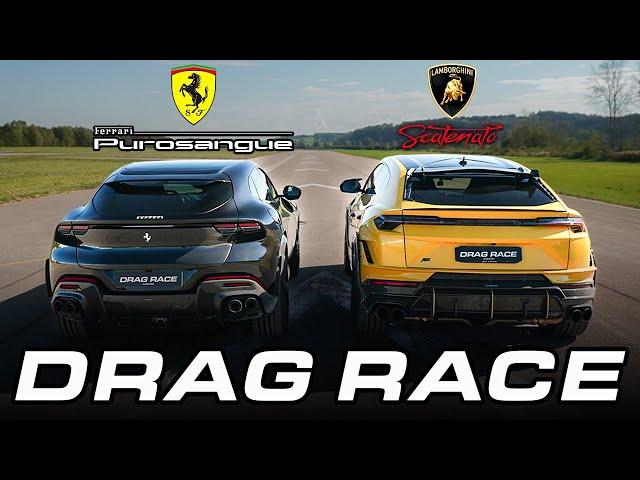 Ferrari Purosangue vs. ABT Urus Lamborghini | DRAG RACE