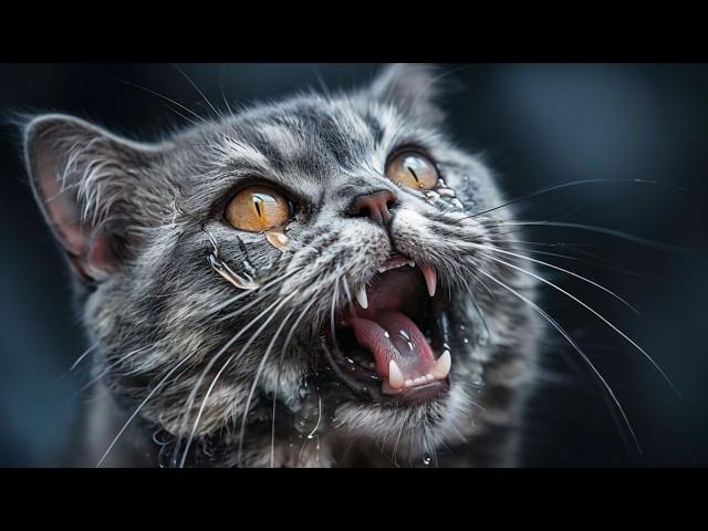 Mother cat calling for her kittens that she had abandoned  Mom cat sounds to attract cats