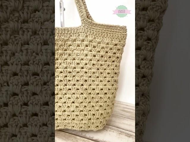 Borsa estiva uncinetto Angyeasy summer bag #uncinettoargento #crochetbag #summerbag