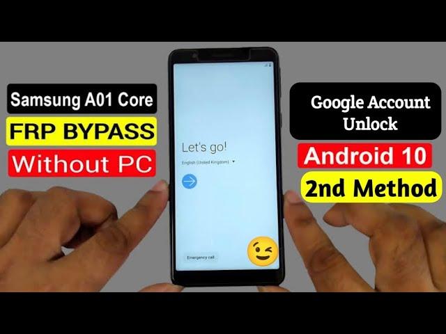 Samsung A01 Core Frp Bypass Android 10 Without Pc 2023 | Samsung A01 Core Google Account Unlock