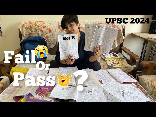 Did I fail UPSC PRE exam or pass ? UPSC pre marks*I woke up at 4:30AM for UPSC PRELIMS 2024 #upsc