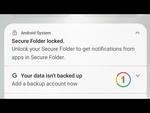 how to stop samsung secure folder notification