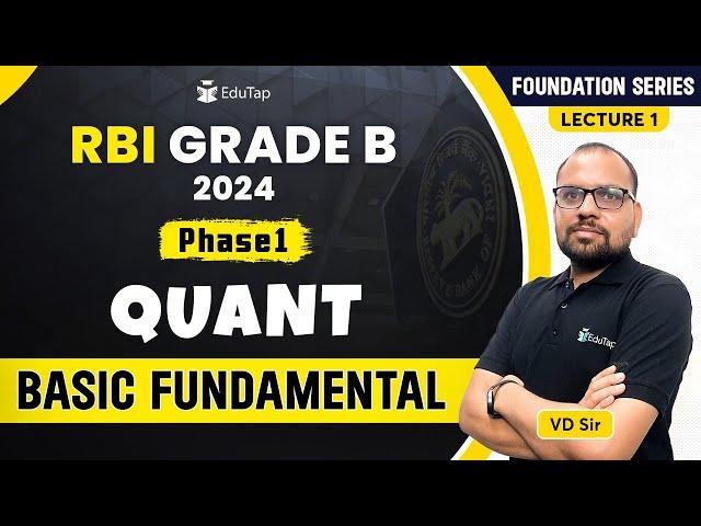 Quant Basic Concepts | Quant Classes for RBI Grade B | Important Quant Topics | EduTap RBI Grade B