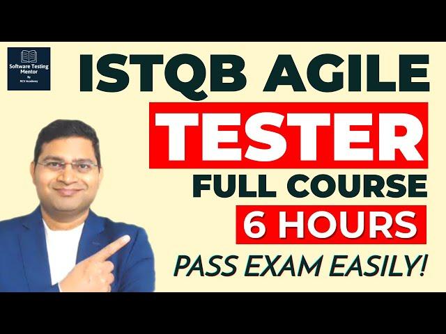 ISTQB Agile Tester Certification Full Course | Agile Tester Training