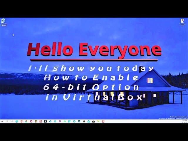 How to Enable 64 bit Option in VirtualBox Win 10
