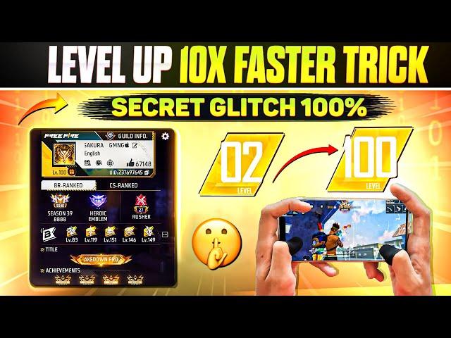 Free Fire 100X Fast Level Up Trick | How To Increase Your Level Very Fast | Free fire level Up Trick