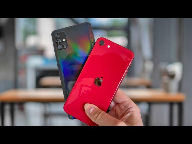 iPhone SE vs. Galaxy A51 camera comparison