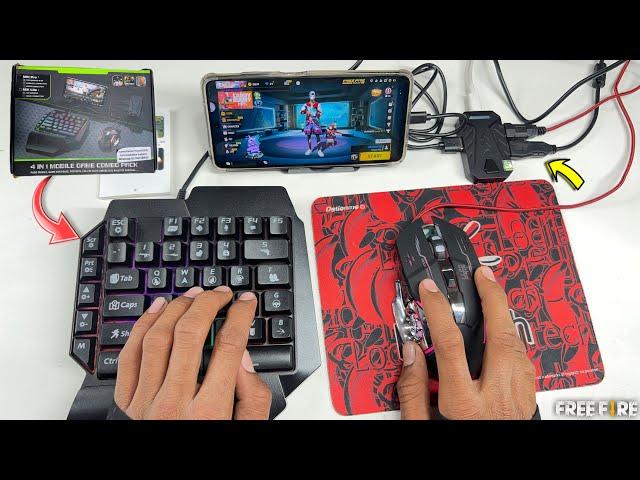 keyboard or mouse for mobile gaming unboxing and full tutorial 4 in 1 mobile game combo pack