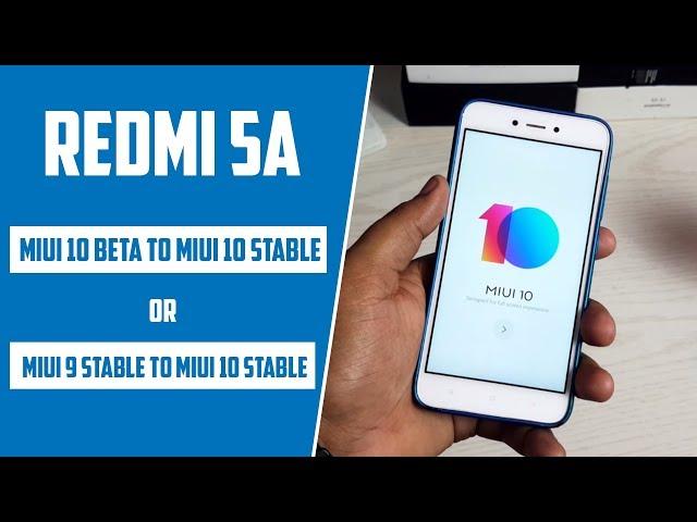 How to Update Redmi 5A to MIUI 10 Global Stable Manually | Simple Steps