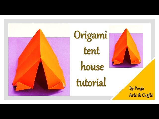 How to Make Paper Tent House | DIY Paper Tent House Craft | Easy paper craft | Nursery Craft Ideas