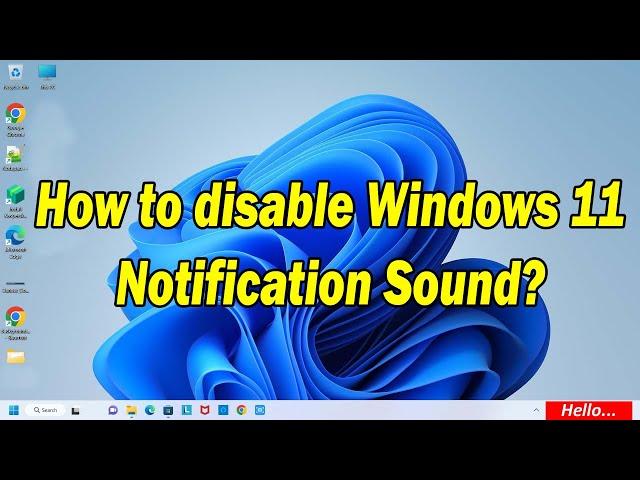 How To Disable Notification Sound On Windows 11?