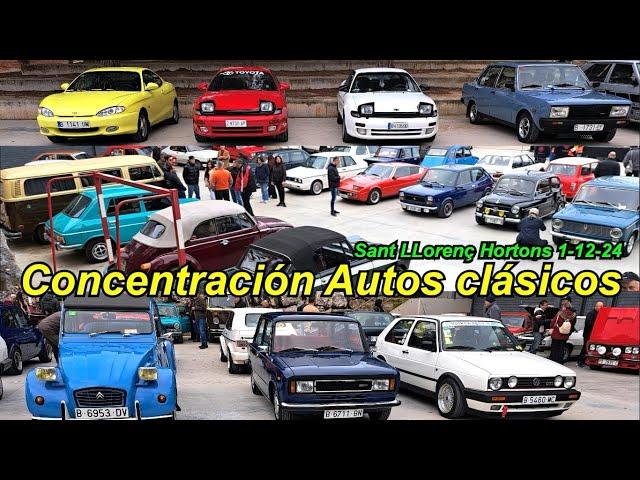 Concentración coches clásicos Sant LLorenç Hortons. Autos míticos antiguos. Cars and coffee.