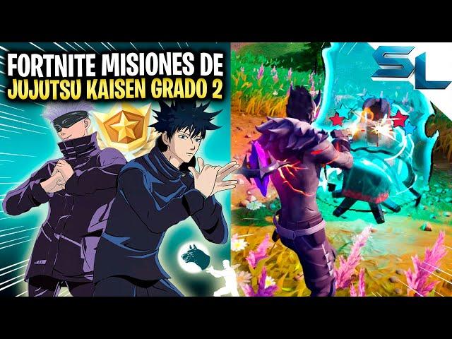 Como COMPLETAR TODAS las MISIONES JUJUTSU KAISEN GRADO 2 ¡ROMPE LA MALDICIÓN! FORTNITE