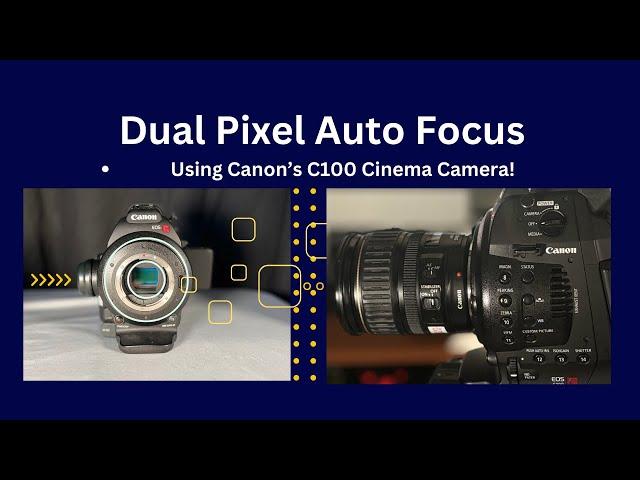 Canon's Dual Pixel Autofocus And Manual Focus On Canon C100 Cinema Camera!