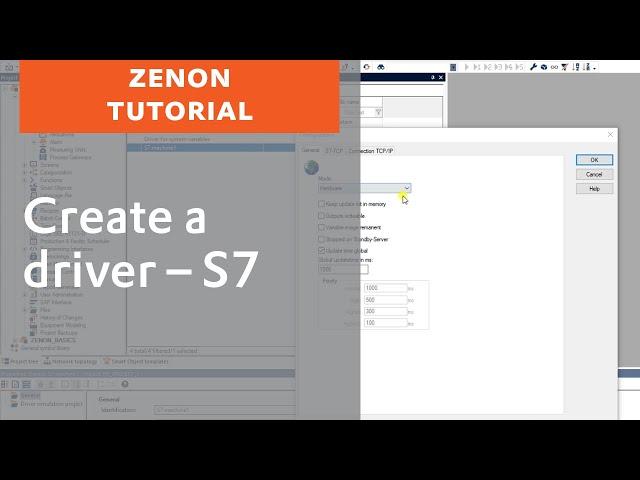 Create a driver - S7 in zenon