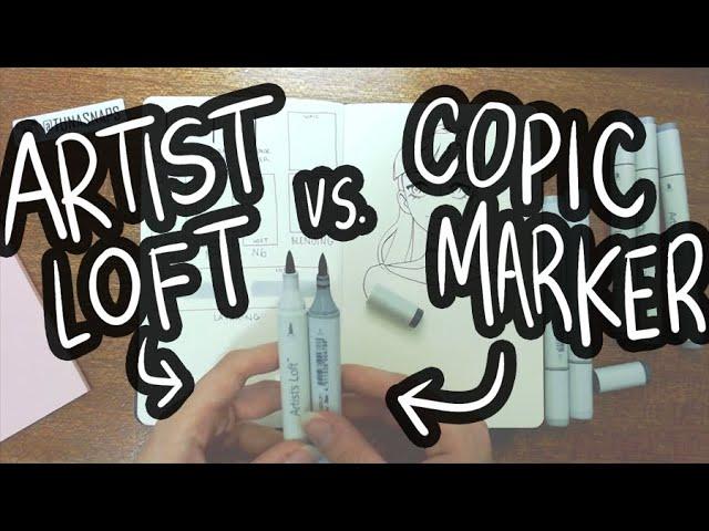 Budget Art Supplies Review! Artist Loft vs Copic Markers