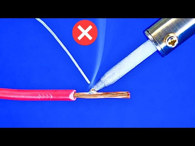 92% of people apply the soldering iron incorrectly. That's why it doesn't Solder !