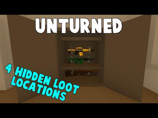 Unturned | Top 4 Secret Places To Hide Loot! (All Maps)