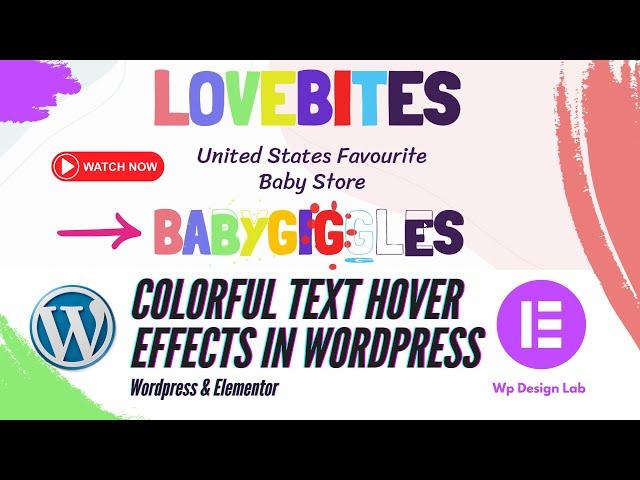 Elementor text hover effect  | WordPress Text Effect Plugin