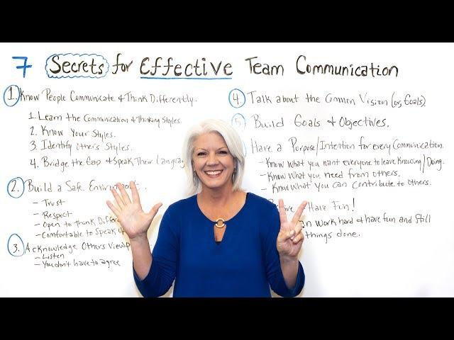 7 Secrets for Effective Team Communication - Project Management Training