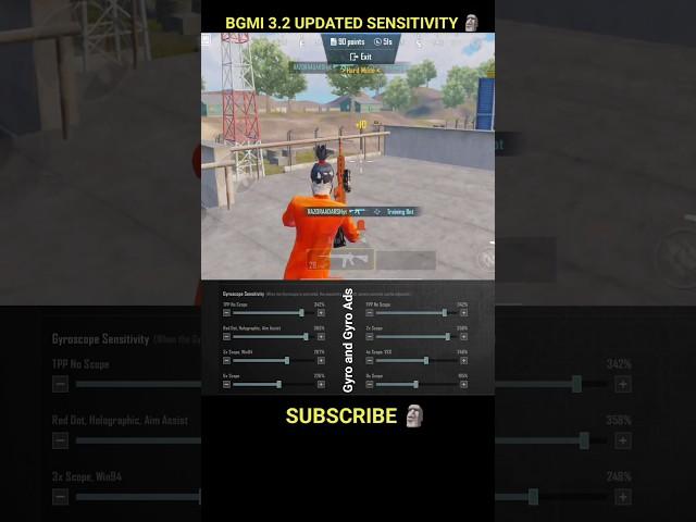  BGMI Scope Setting 2x 3x 4x 6x 8x | New Best Sensitivity Settings | No Recoil #bgmi #shorts #viral