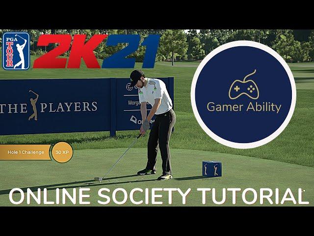 PGA Tour 2k21 Gameplay Tutorial - Online Society Tutorial