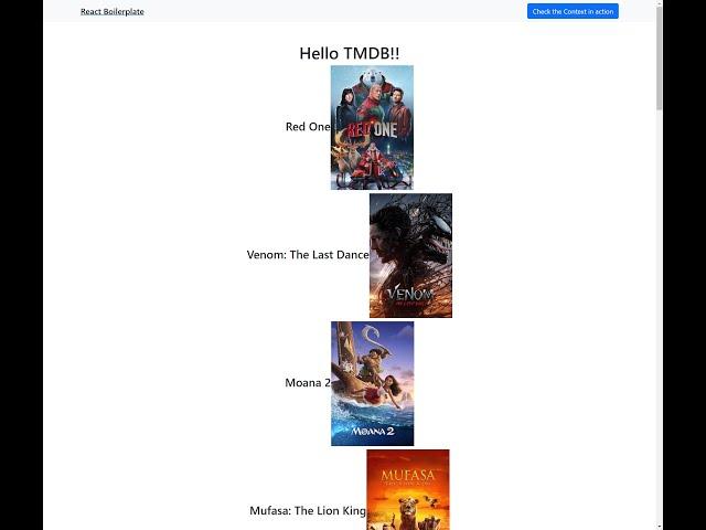 How to access TMDB or any Large External Database using React.Js The Movie Database plus Postman