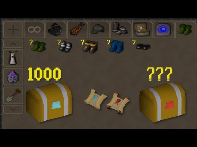 I Opened 1000 more Medium Clue Caskets on OSRS