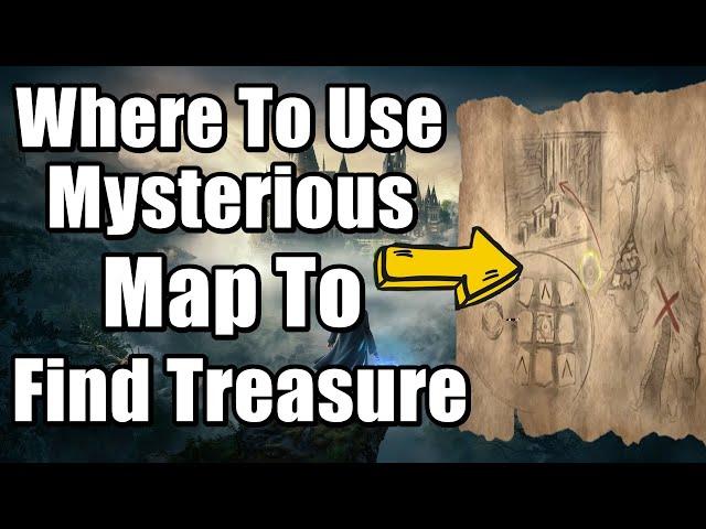 Hogwarts Legacy Where To Use Mysterious Map to Find Treasure - Cursed Tomb Treasure Quest Guide