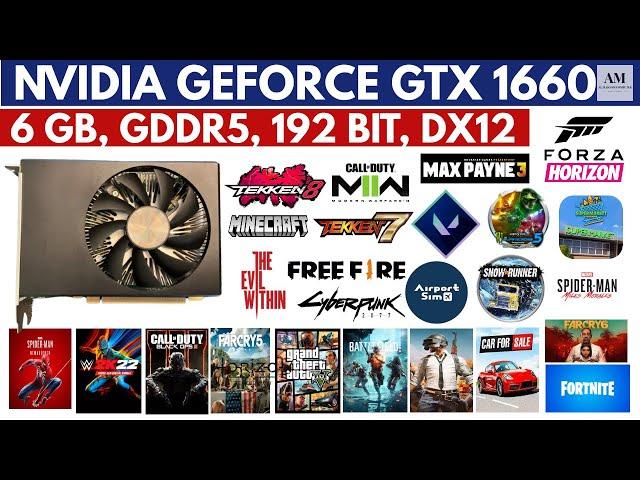 Nvidia GeForce GTX 1660 I 6GB I 192BIT I GDDR5 I Game Play I Bench Mark