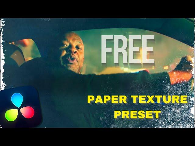 Create PAPER Effects With Free Davinci Resolve Preset