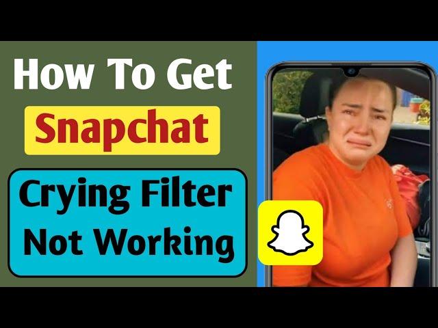 How to fix Snapchat crying filter "opps something went wrong please try Again later problem" 2022