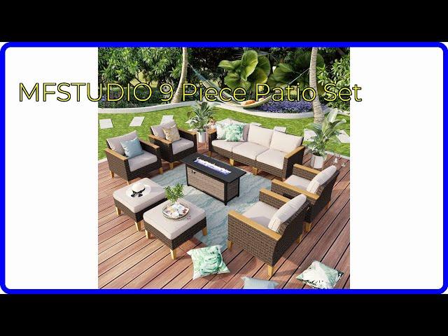 REVIEW (2024): MFSTUDIO 9 Piece Patio Set. ESSENTIAL details.