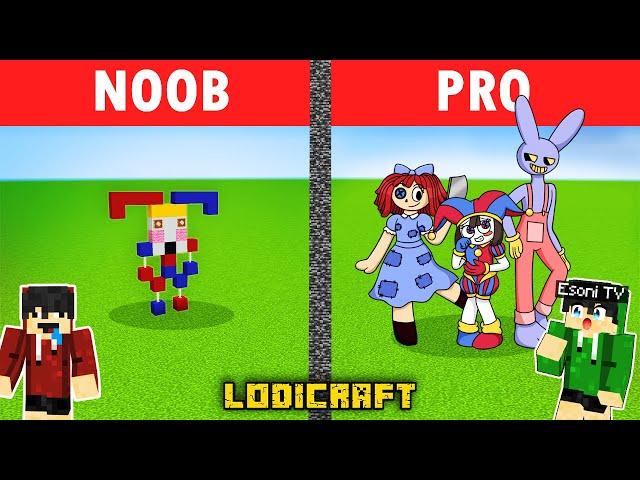 Best of Noob vs Pro: AMAZING DIGITAL CIRCUS (Pomni)Build Battle in Minecraft (Tagalog)