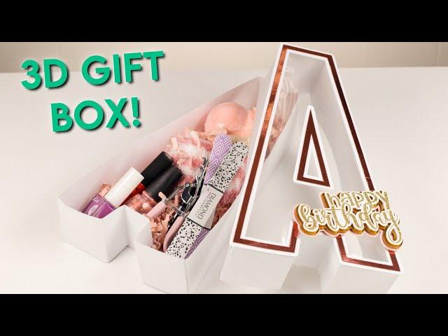 HOW TO MAKE A 3D LETTER GIFT BOX WITH YOUR CRICUT MACHINE! | Easy Tutorial for Beginners