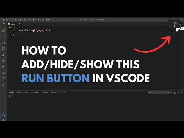 how to add run button in visual studio code | (Fixed) run button not showing in vs code