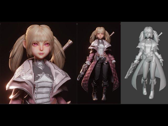 Blender   MMORPG Game Character creation