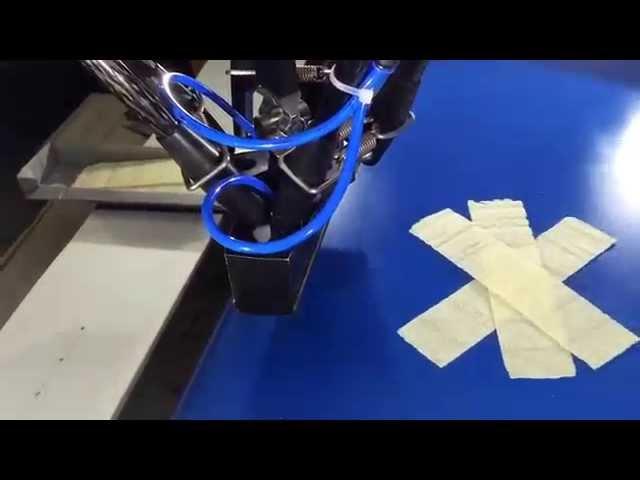 Робототехнический комплекс для укладки чипсов в упаковку