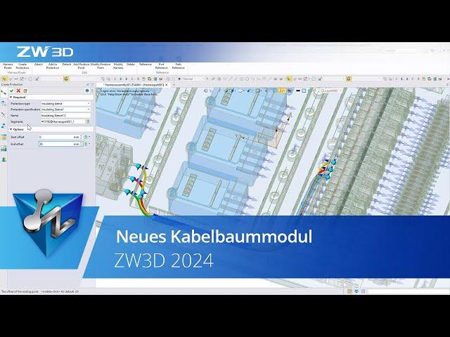 Neues Kabelbaummodul | ZW3D 2024 Offiziell