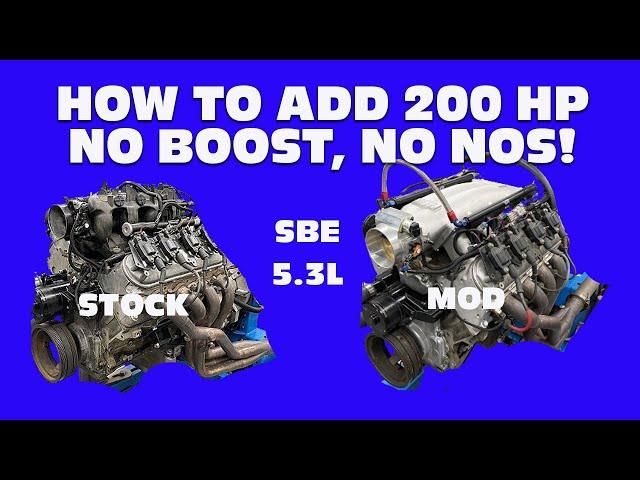 ALL-MOTOR, JUNKYARD LS MEGA POWER. HOW TO ADD 200 HP TO YOUR SBE 5.3L WITH NO BOOST AND NO NOS