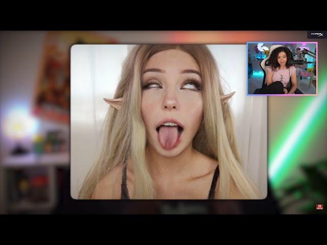 Pokimane Reacts to Why Belle Delphine's Career Died