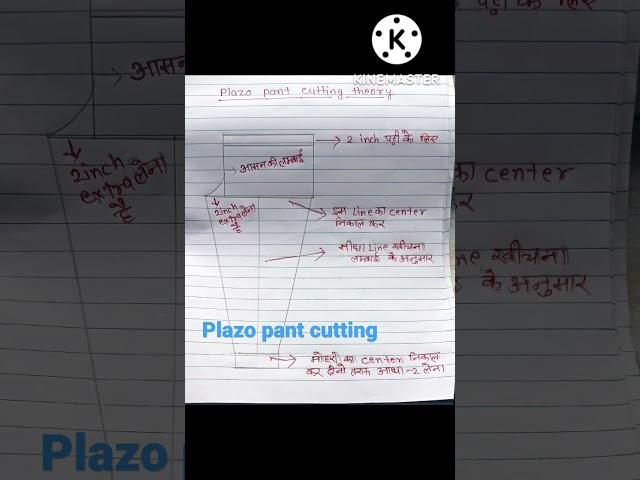 plazo pant cutting